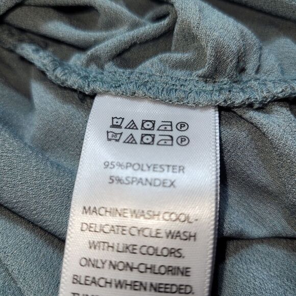 Joie Sage Green Ruched Blouse - Picture 15 of 16